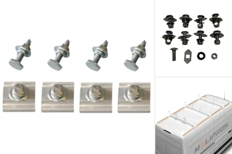 Detailed view of Best Van Mounting Rails