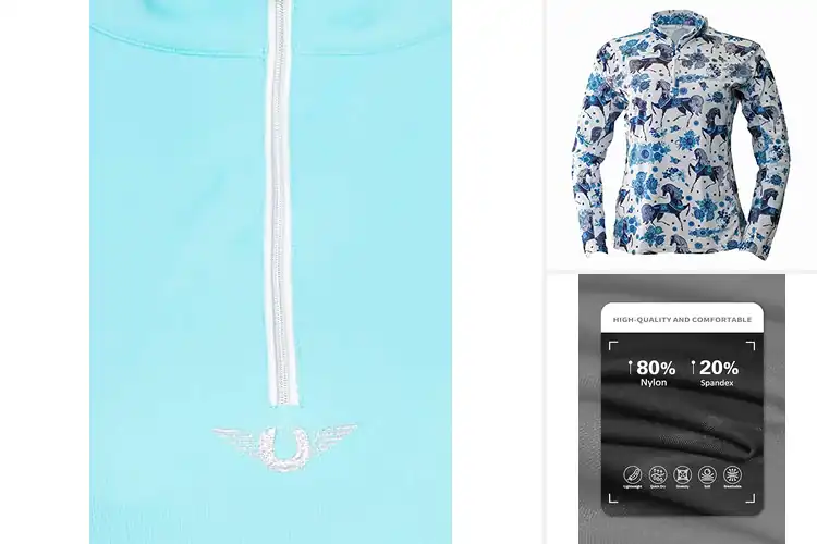Detailed view of Best Ventilated Equestrian Shirts: Stay Cool on Hot Rides